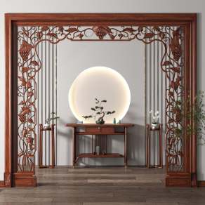 中式垭口3D模型下载